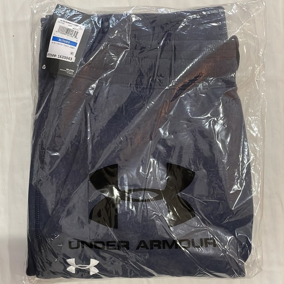 New Mens Under Armour Hustle Fleece Sweatpants Blue - Picture 6 of 14